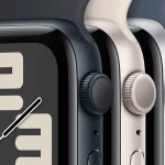 Apple Watch SE (2nd Gen) [GPS 40mm] Smartwatch with Silver Aluminum Case and Storm Blue Sport Band - Imagen 2